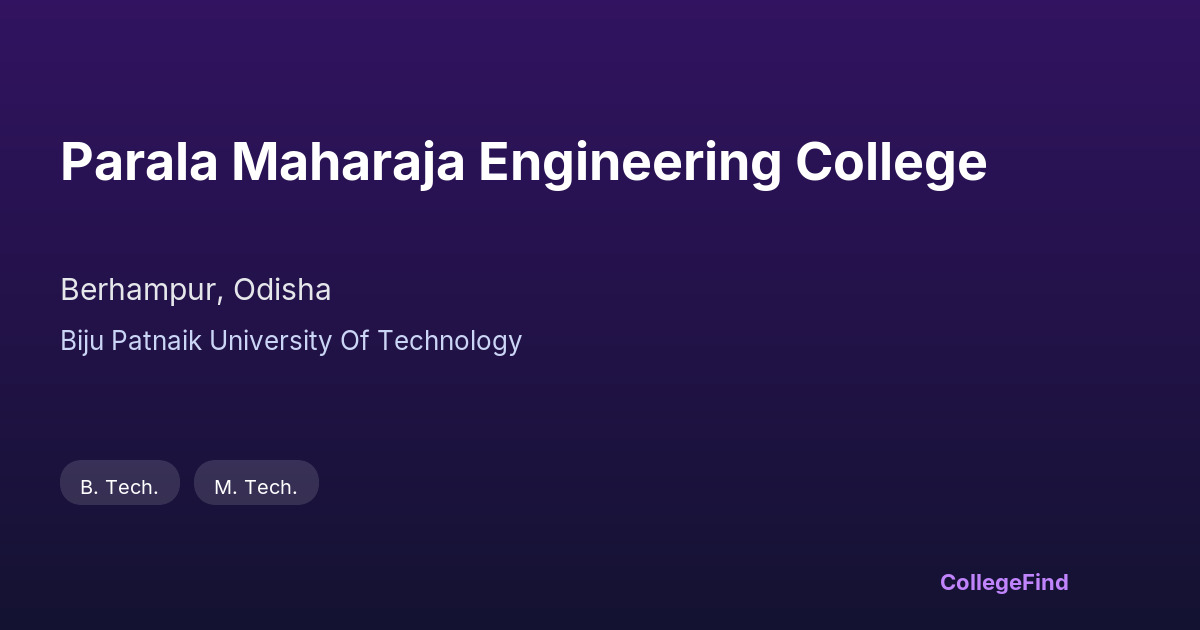 parala maharaja engineering college