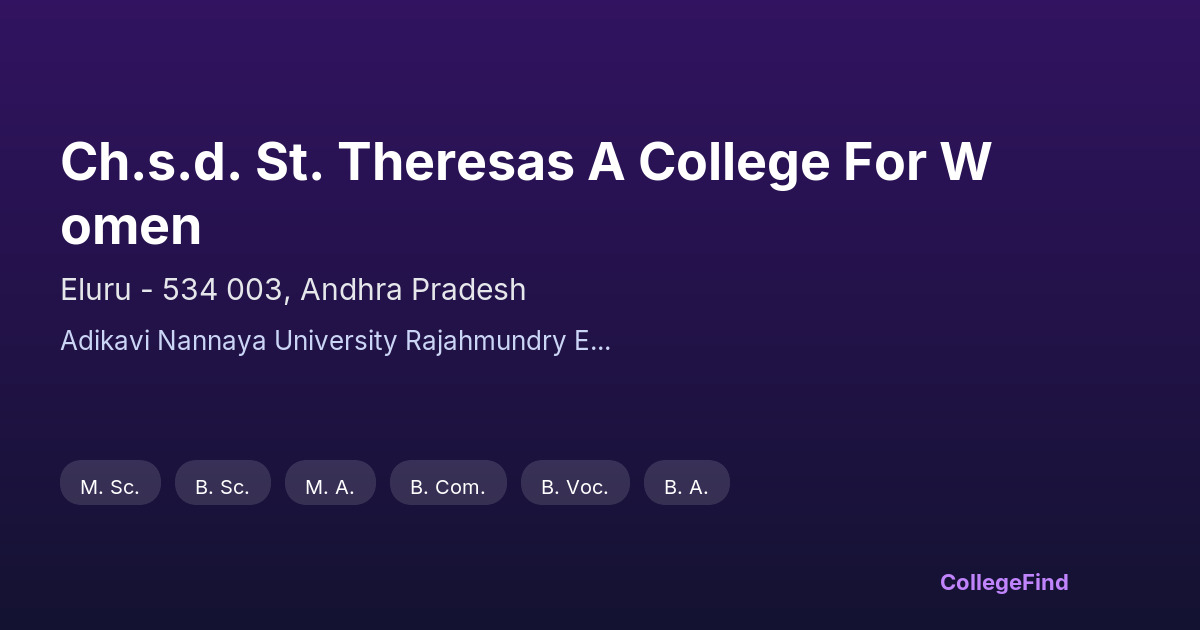 ch.s.d. st. theresas a college for women