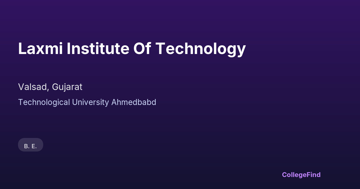 laxmi institute of technology
