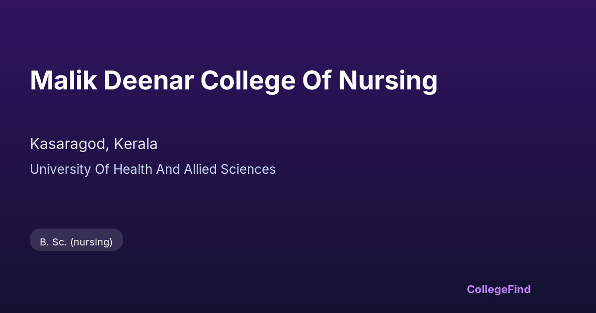 malik deenar college of nursing