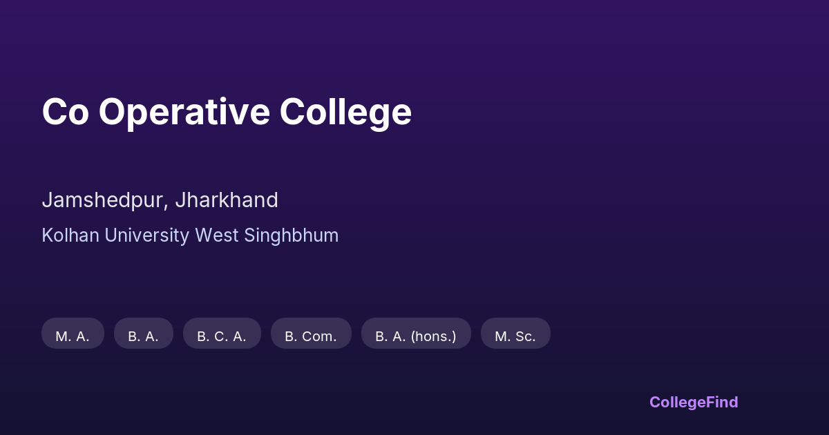 co operative college