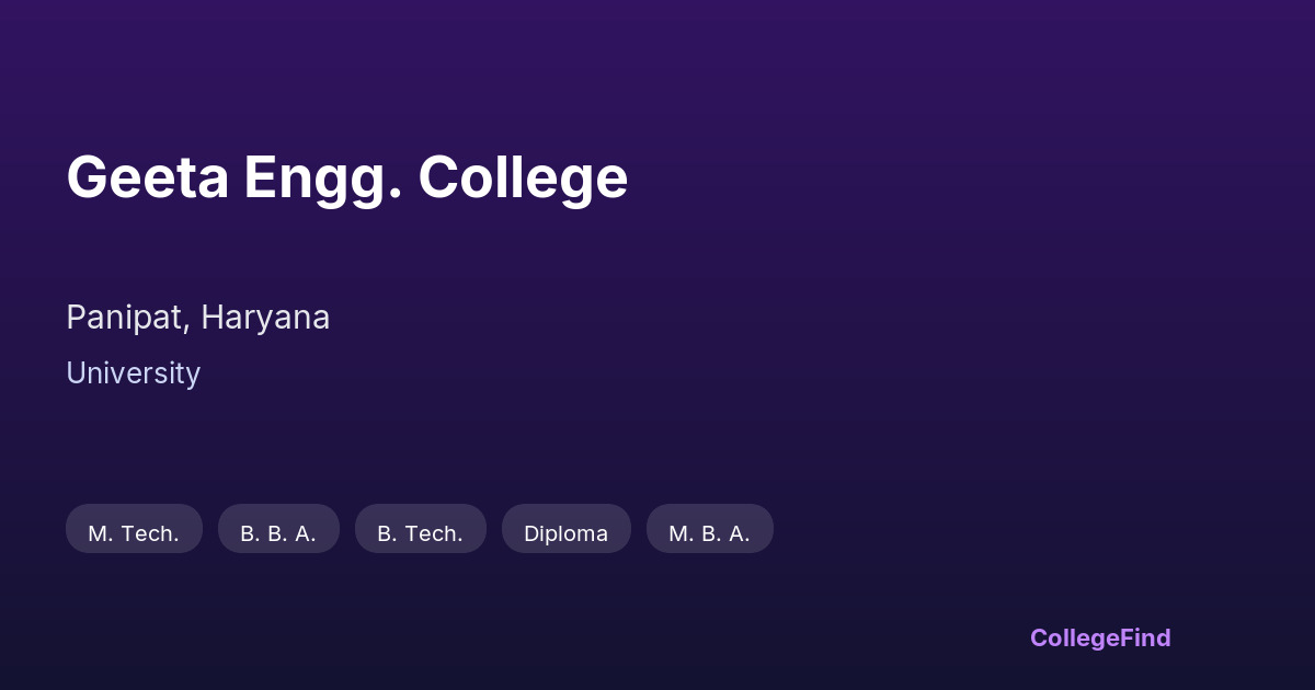 geeta engg. college