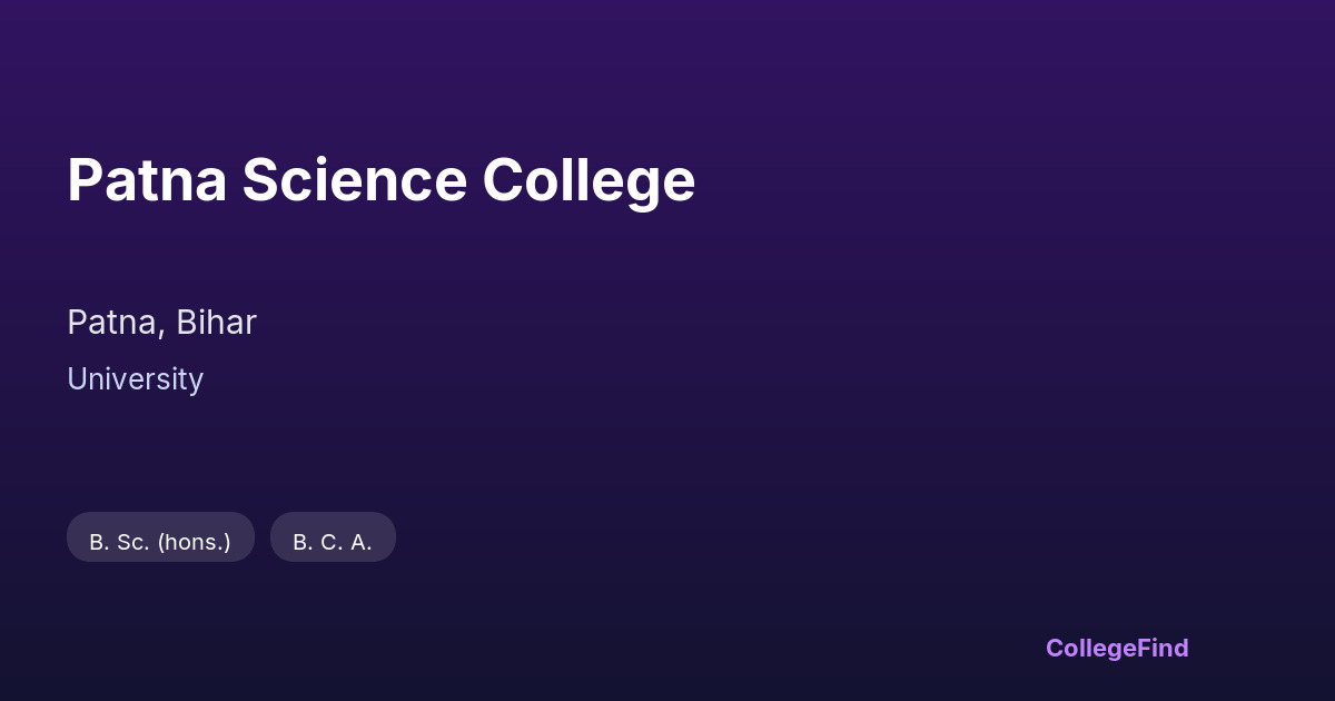 patna science college