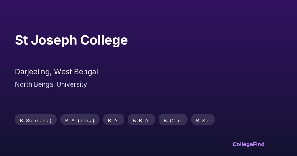 st joseph college