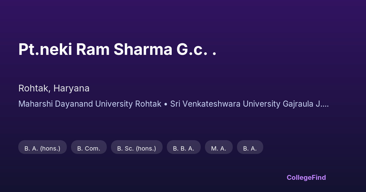 pt.neki ram sharma g.c. .