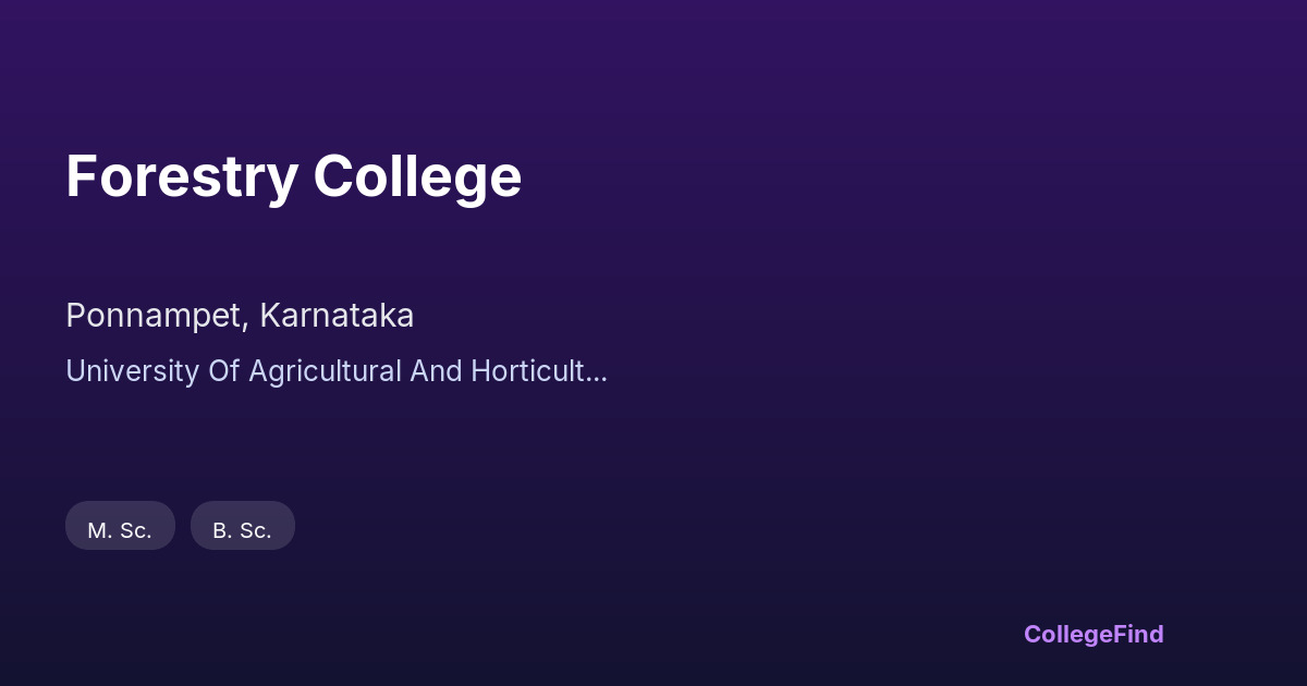 forestry college