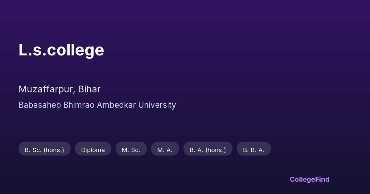 l.s.college