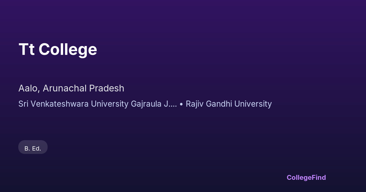 tt college