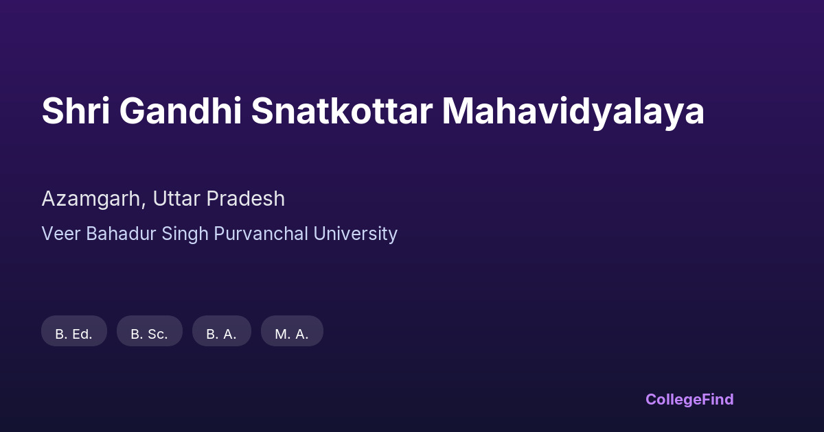 shri gandhi snatkottar mahavidyalaya