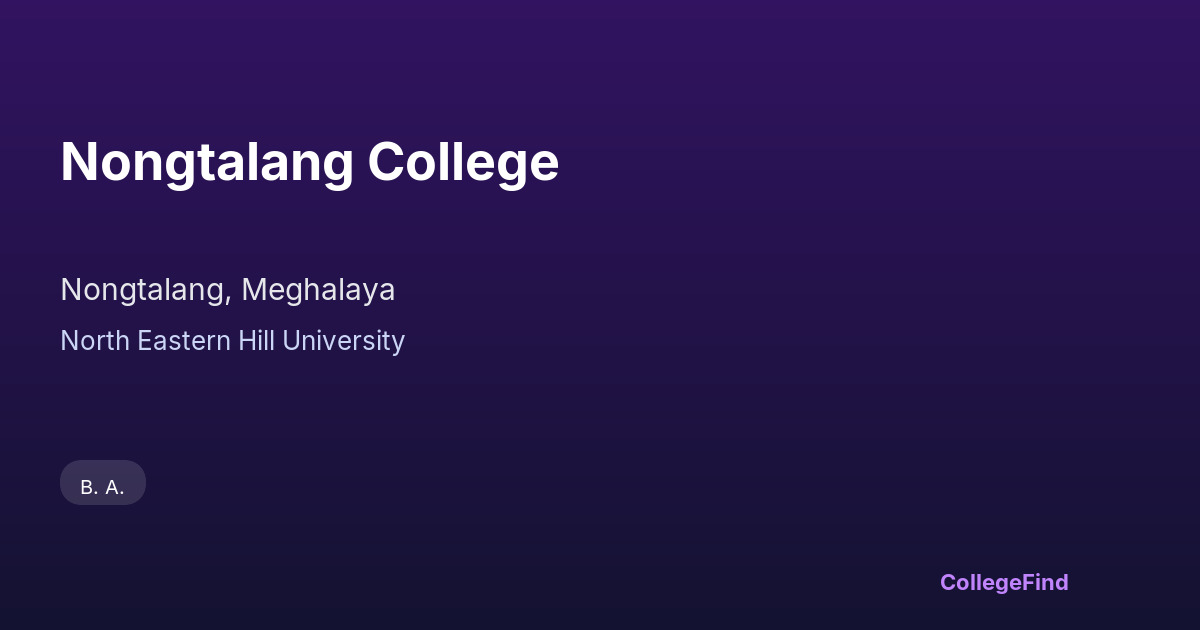 nongtalang college