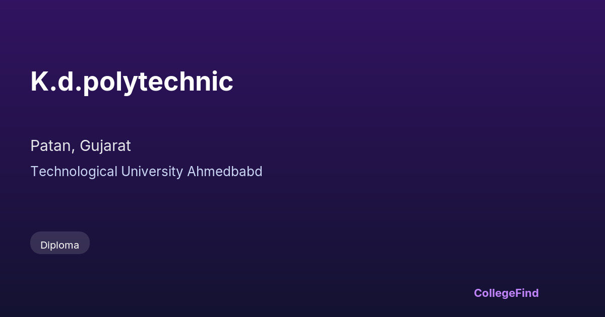 k.d.polytechnic