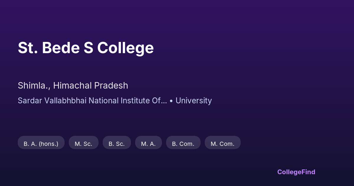 st. bede s college