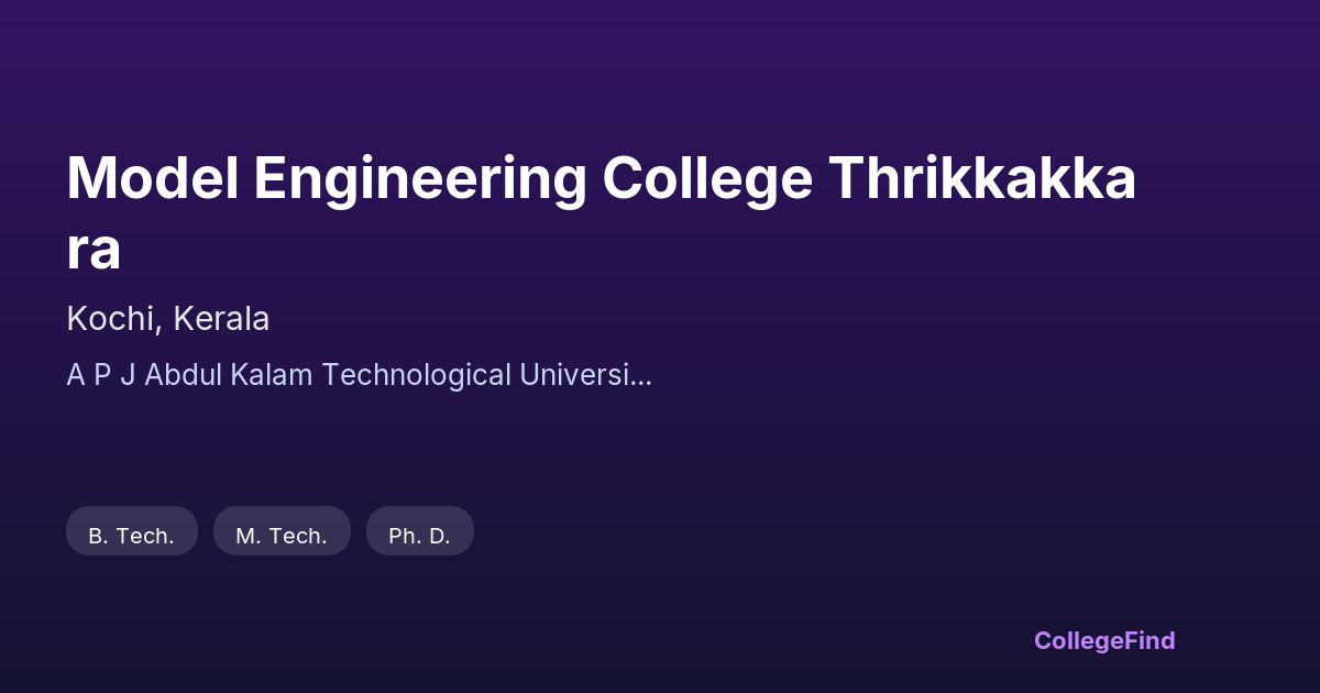 model engineering college thrikkakkara