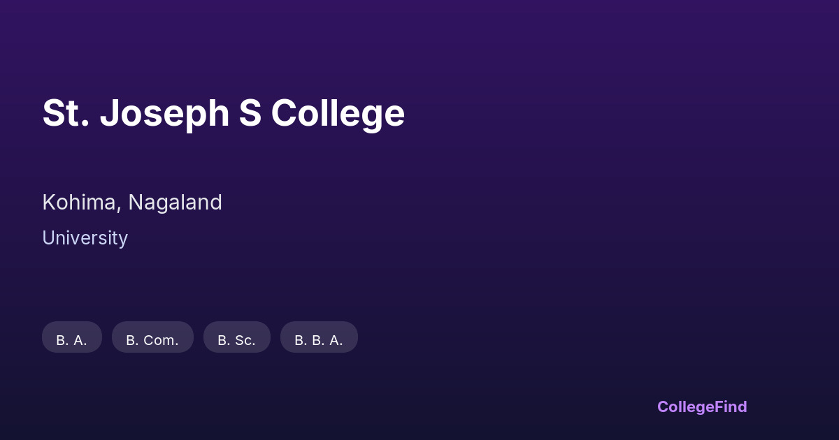 st. joseph s college