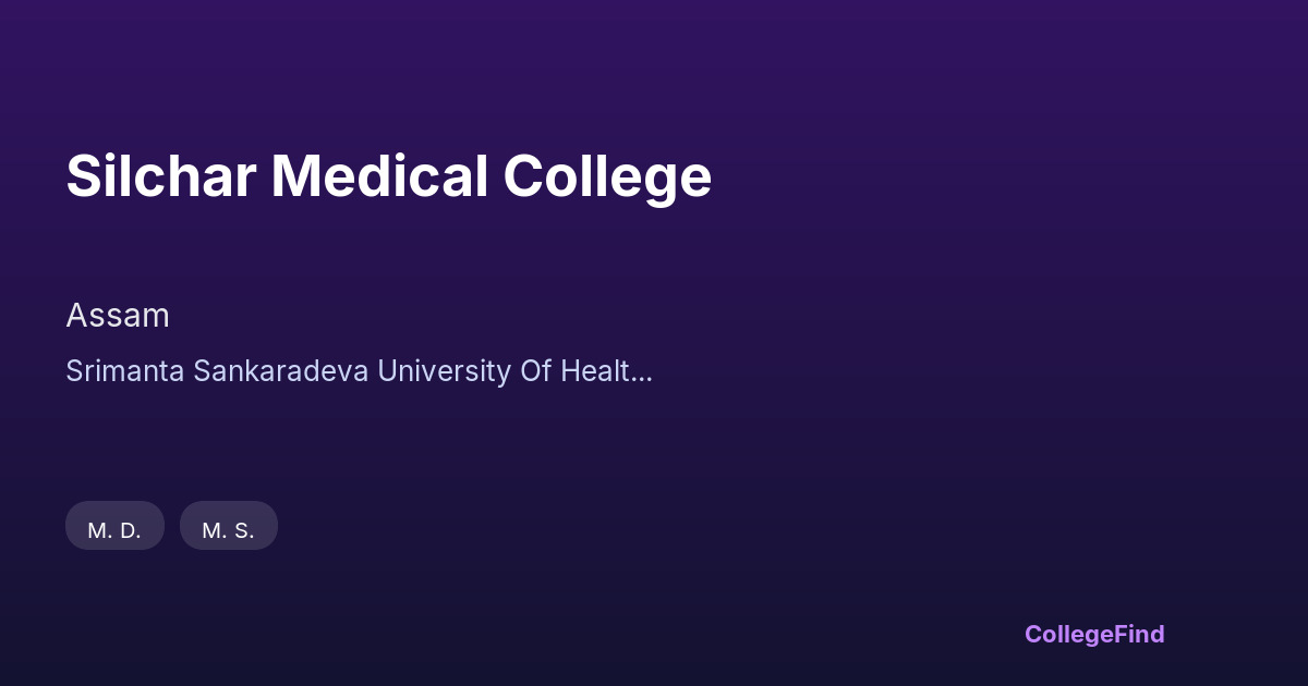 silchar medical college