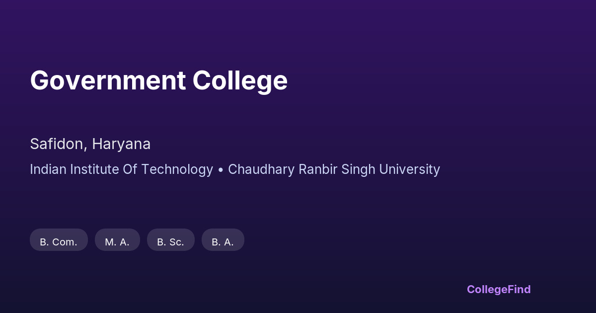 government college