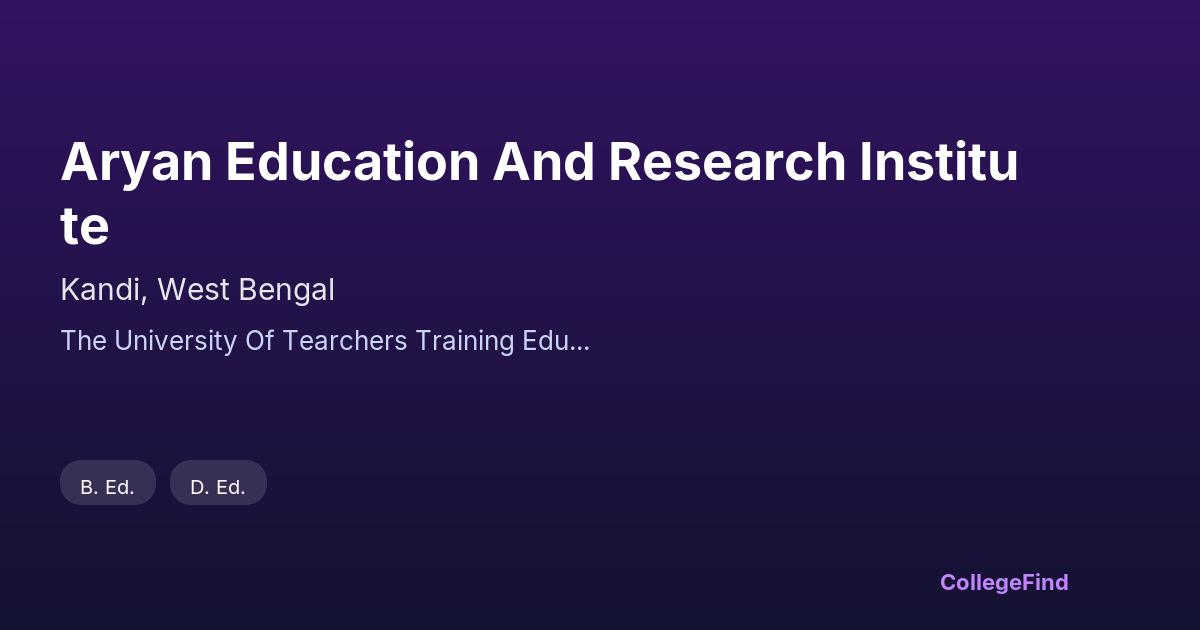 aryan education and research institute