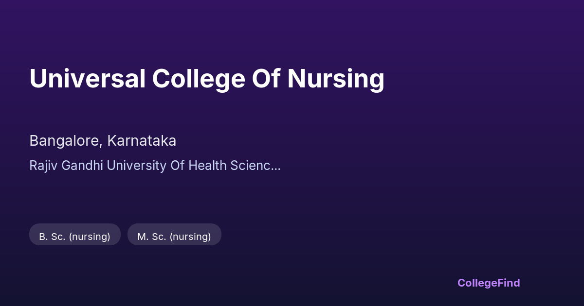 universal college of nursing
