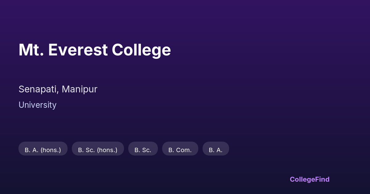 mt. everest college