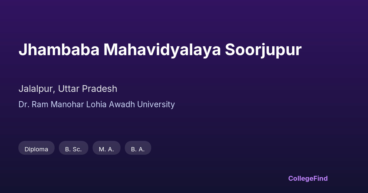 jhambaba mahavidyalaya soorjupur