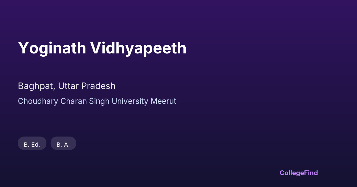 yoginath vidhyapeeth
