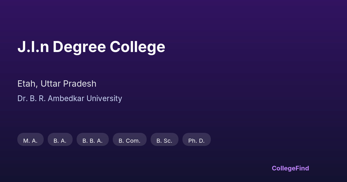 j.l.n degree college