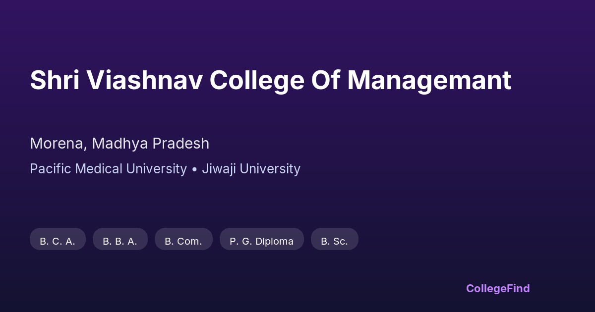 shri viashnav college of managemant