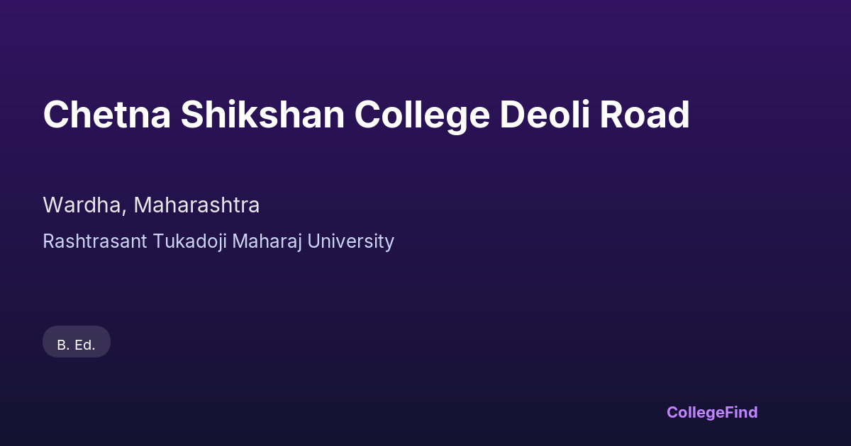 chetna shikshan college deoli road