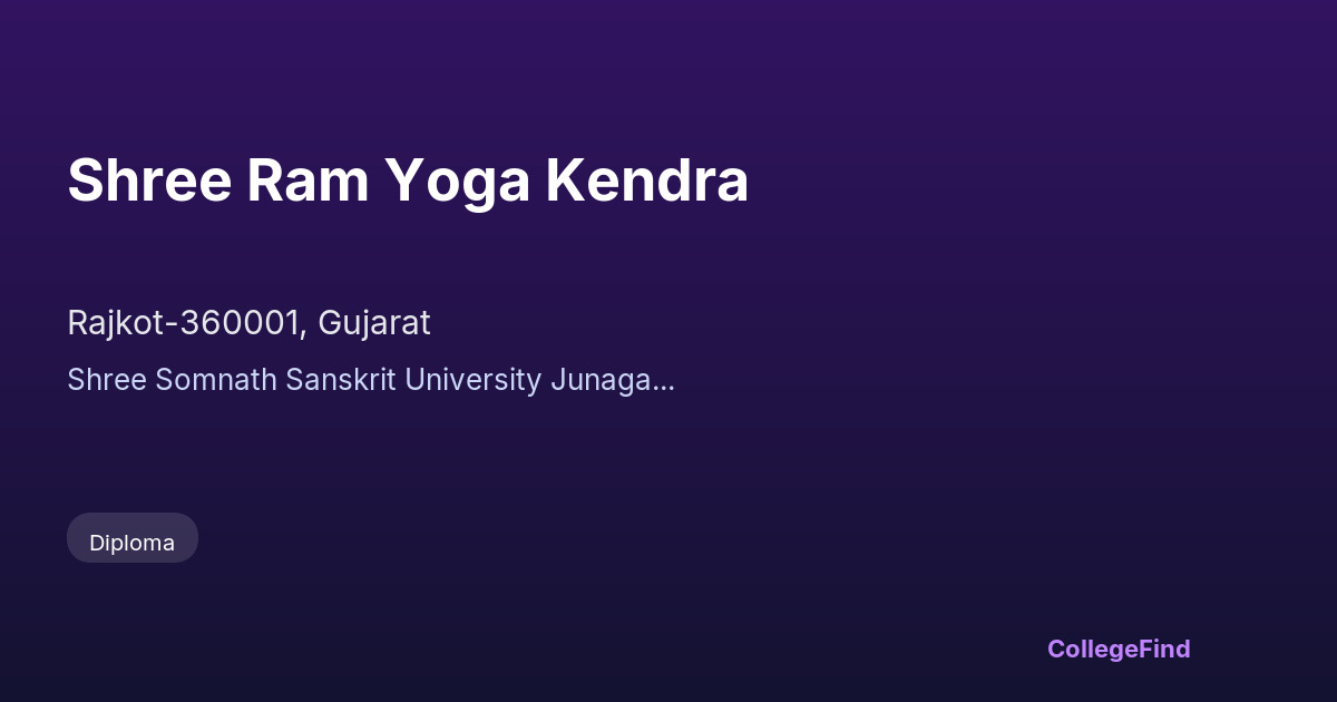 shree ram yoga kendra