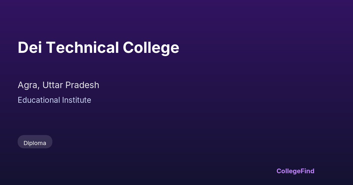 dei technical college