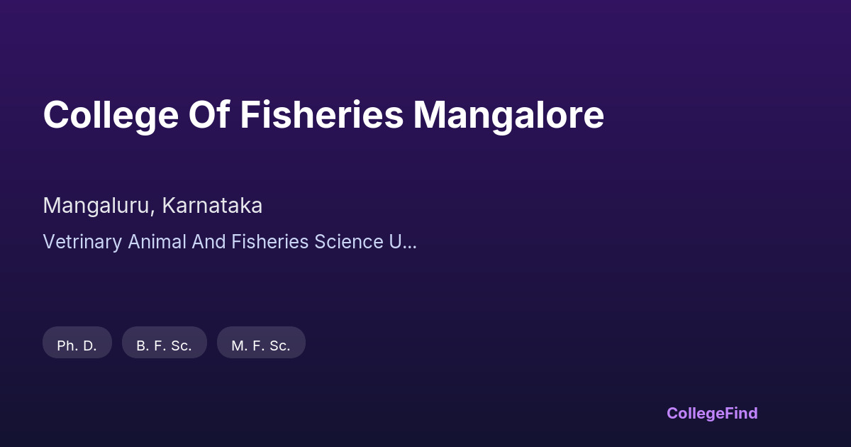 college of fisheries mangalore