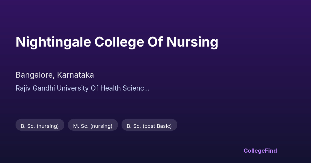 nightingale college of nursing