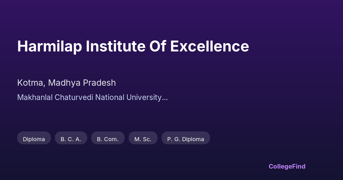 harmilap institute of excellence