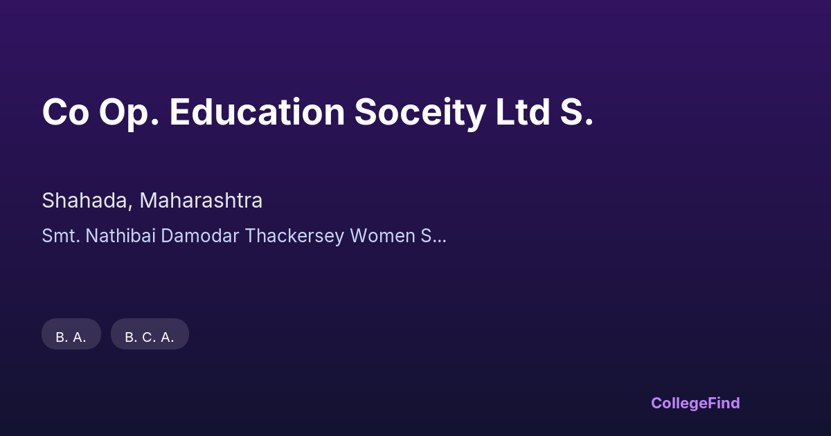 co op. education soceity ltd s.