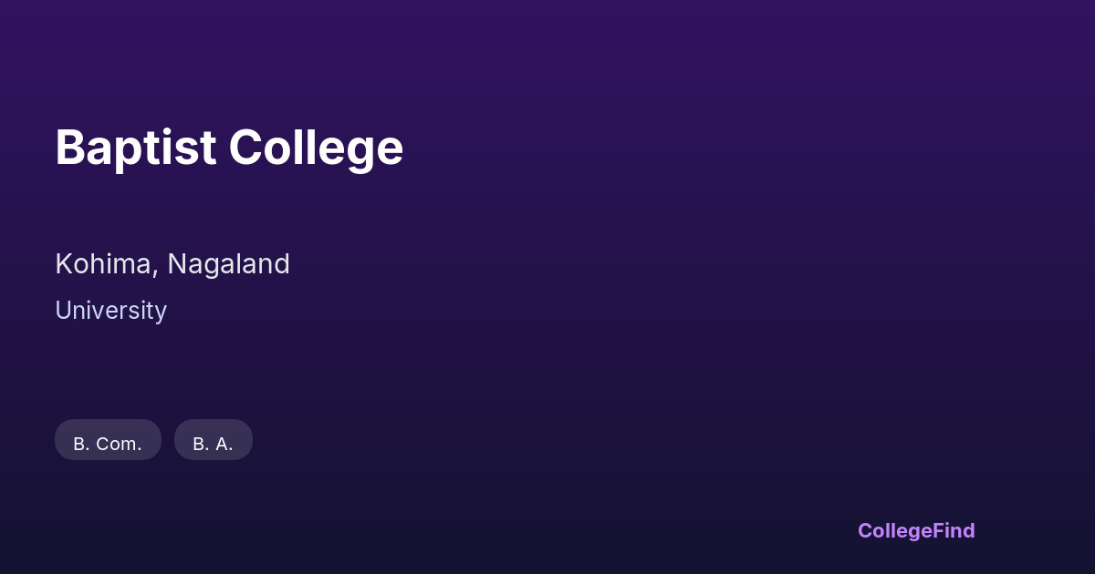 baptist college