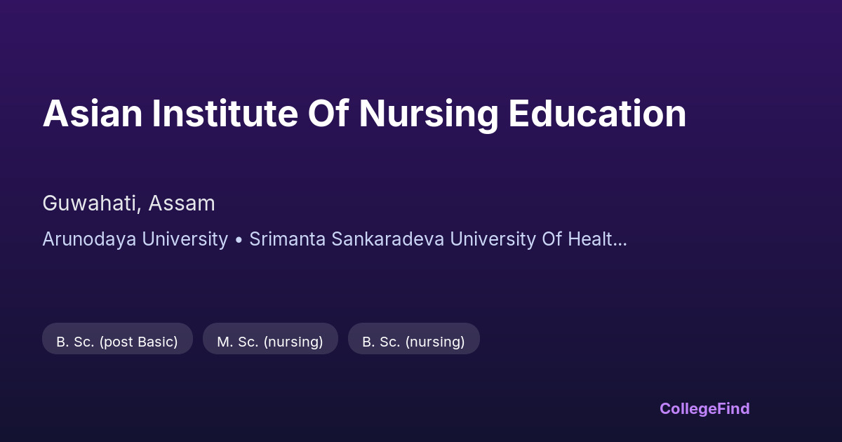 asian institute of nursing education