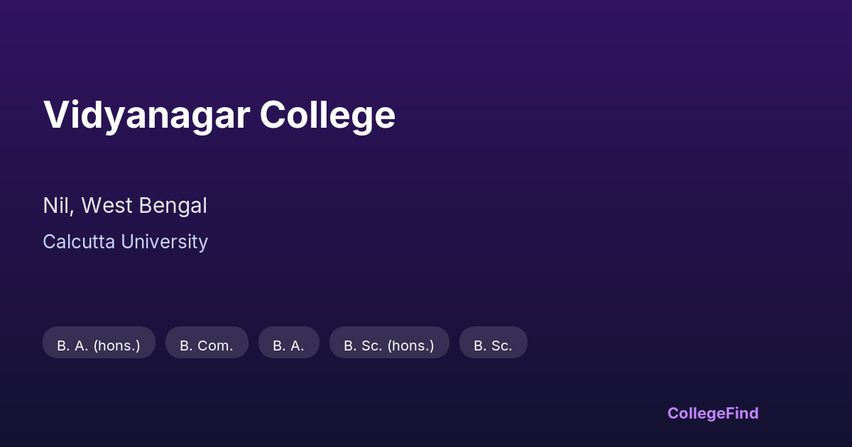 vidyanagar college