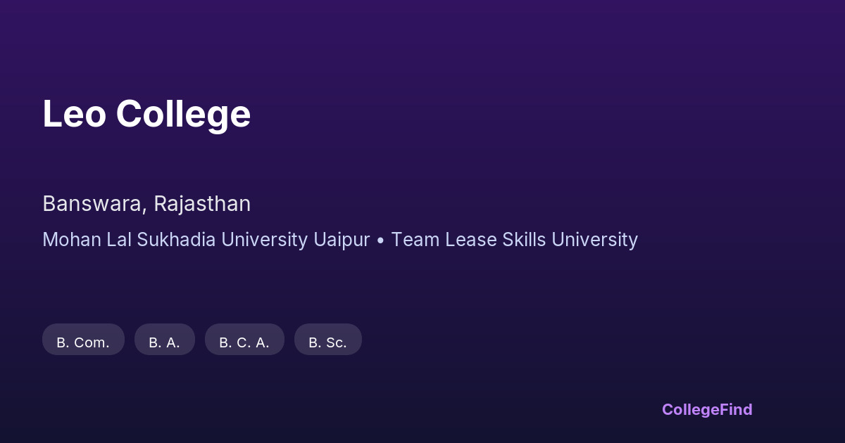 leo college
