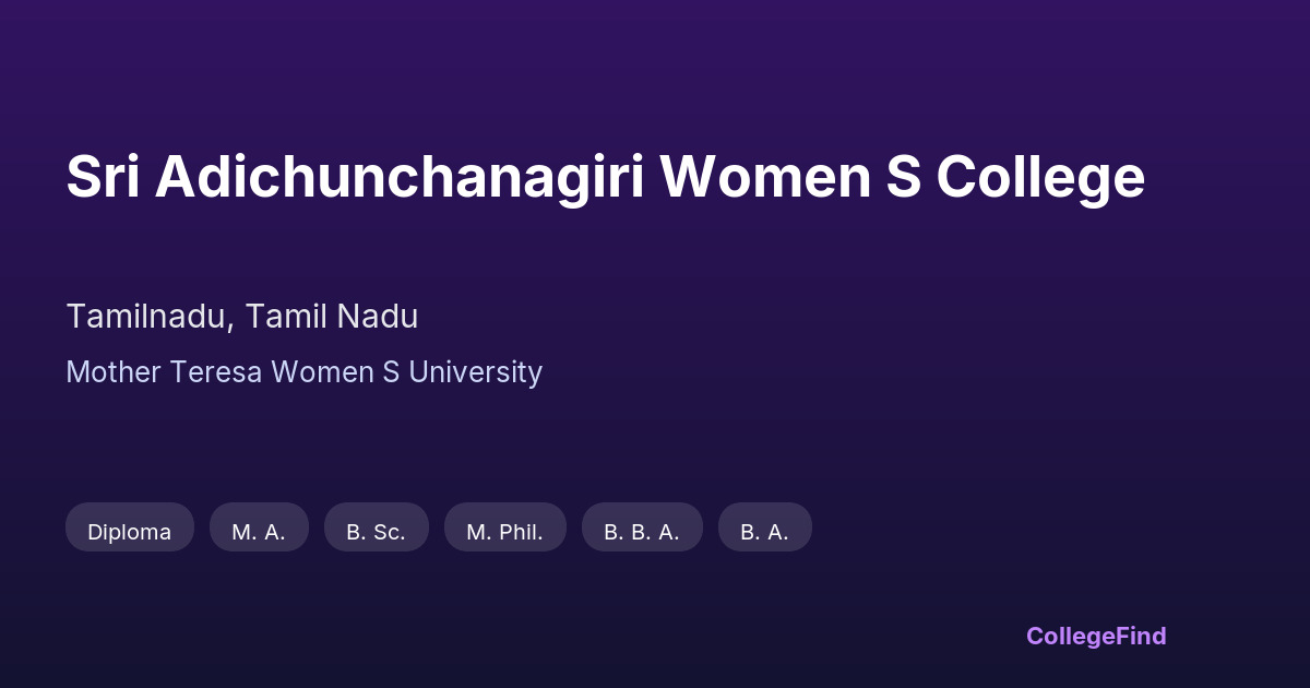sri adichunchanagiri women s college