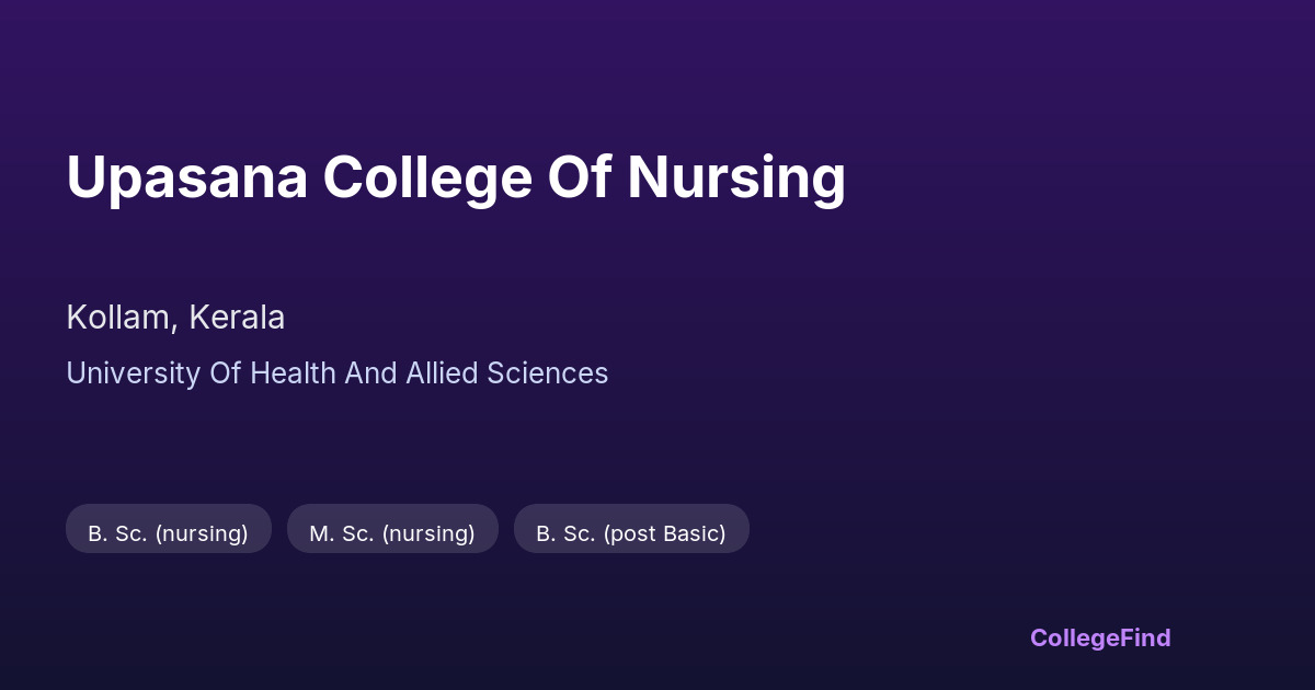 upasana college of nursing