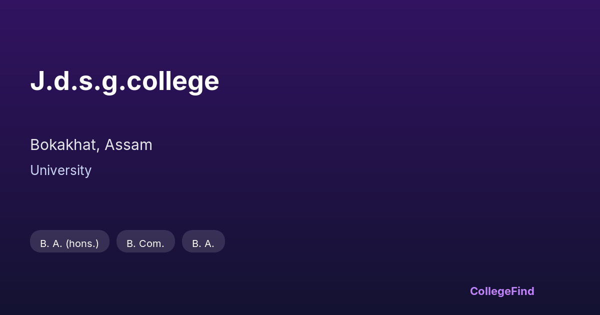 j.d.s.g.college