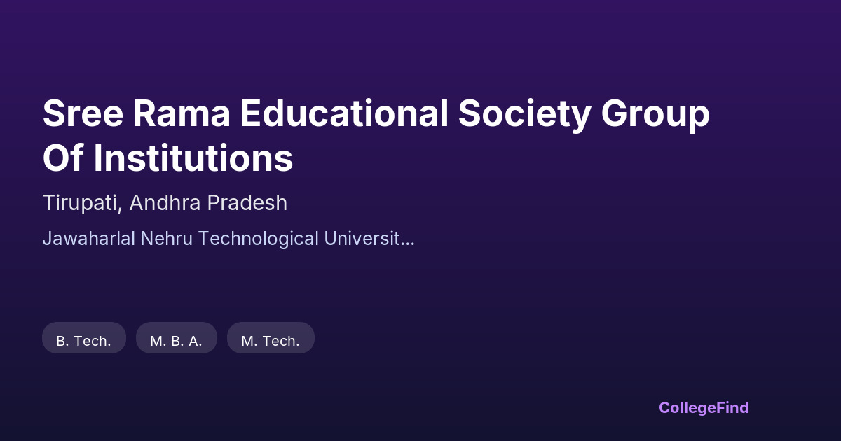 sree rama educational society group of institutions