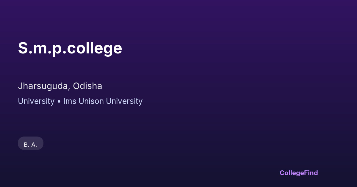 s.m.p.college