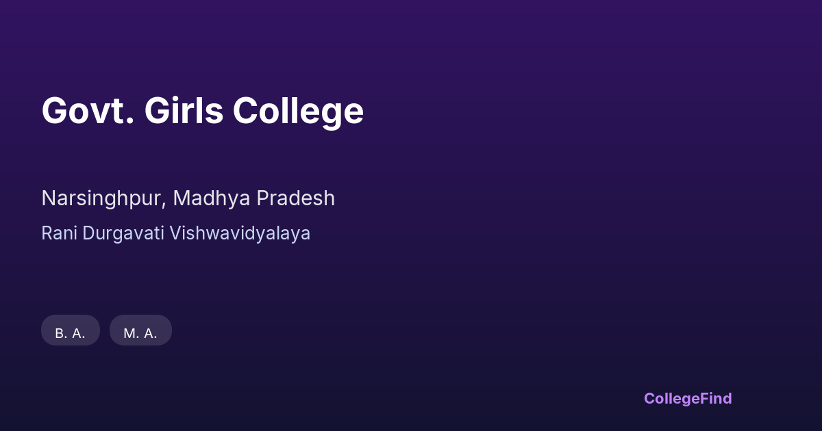 govt. girls college