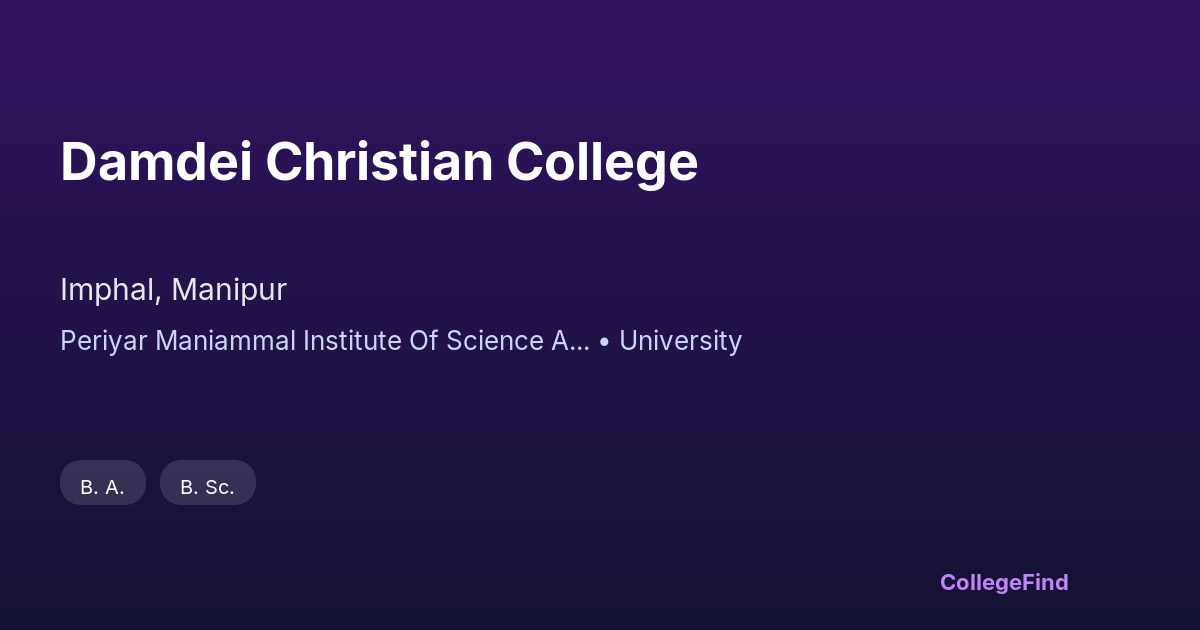 damdei christian college