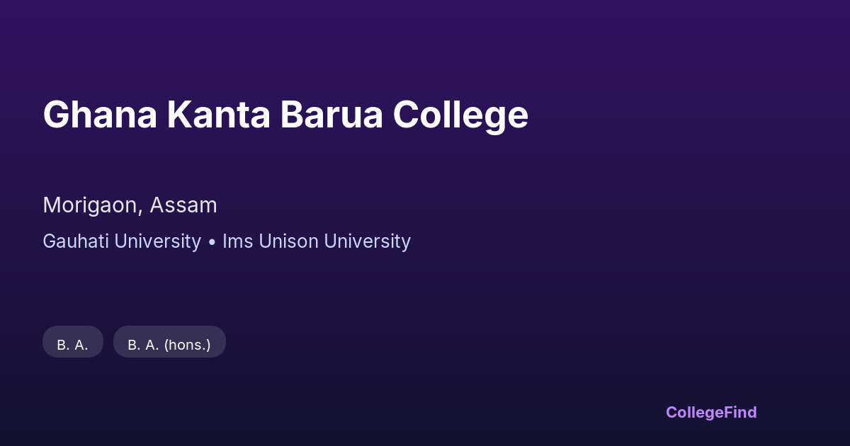 ghana kanta barua college