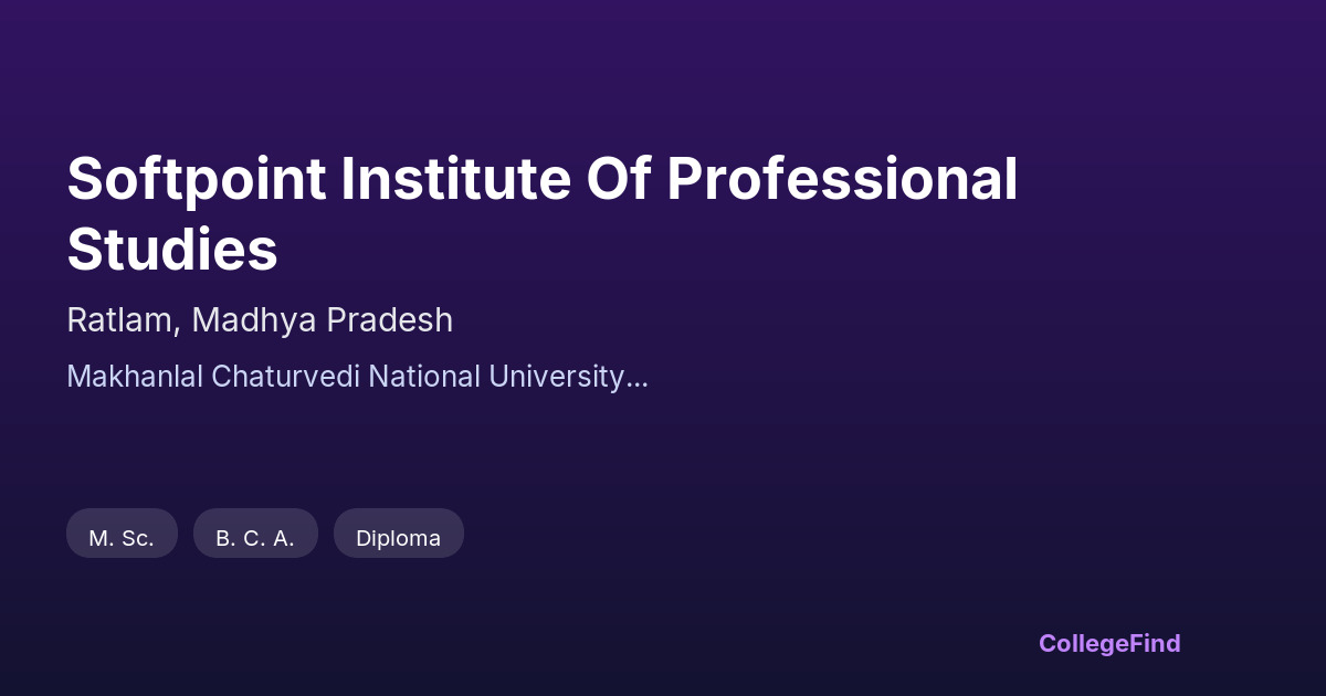 softpoint institute of professional studies