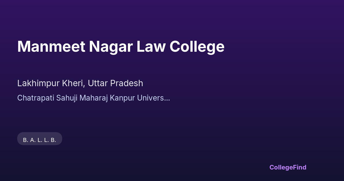 manmeet nagar law college