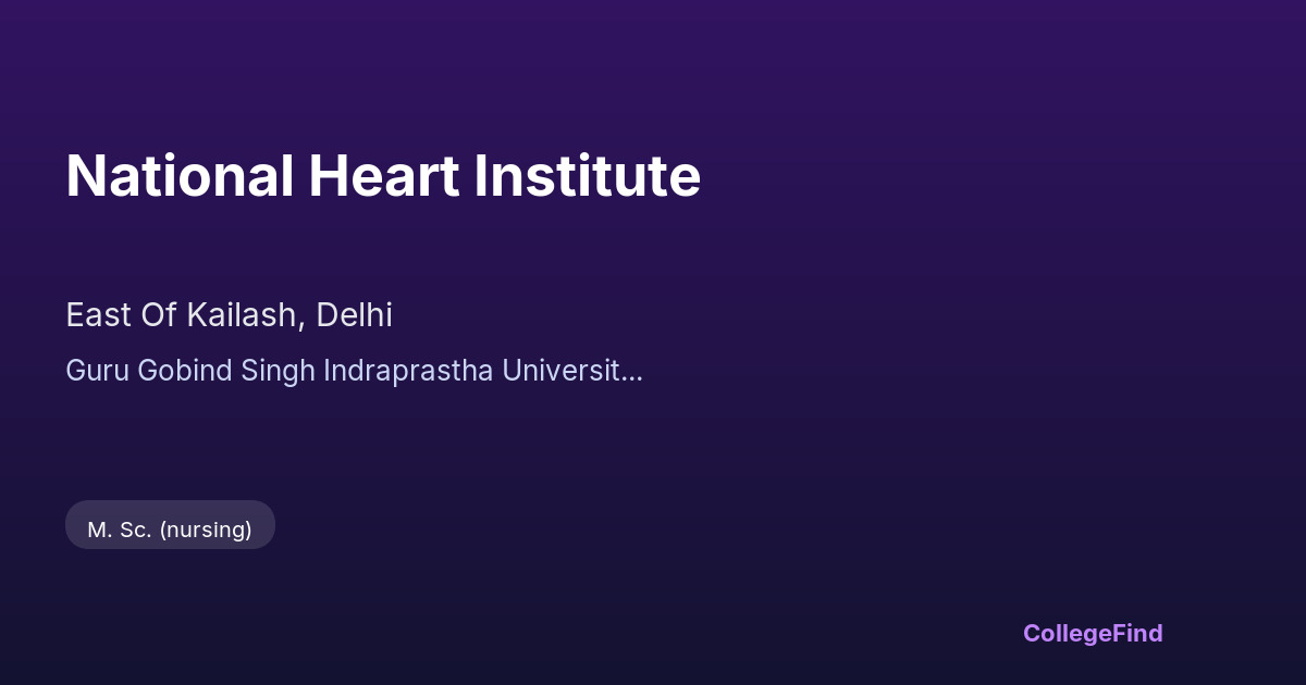 national heart institute