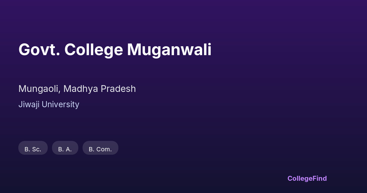 govt. college muganwali